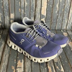 On Running Purple and Gray Women's Athletic Shoes